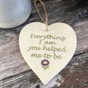 Everything I am Ceramic Heart Decoration