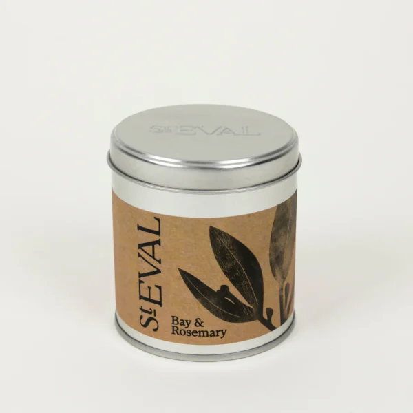 Bay & Rosemary Scented Candle Tin by ST Eval