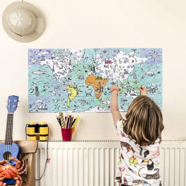 colour in world map