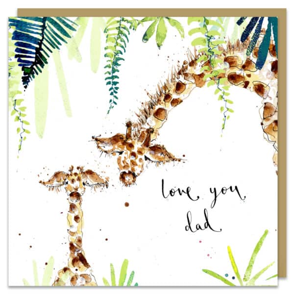 love you dad card by louise mulgrew