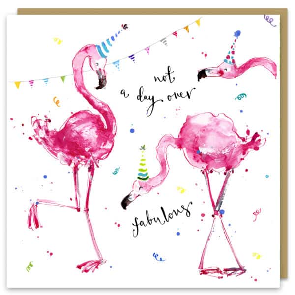 fabulous flamingos by louise mulgrew