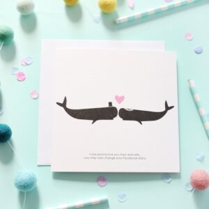 mr & mrs whale card