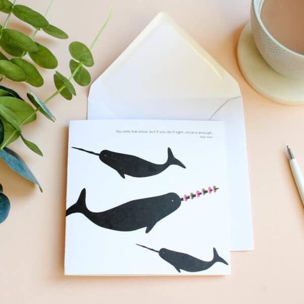 you only live once whale card