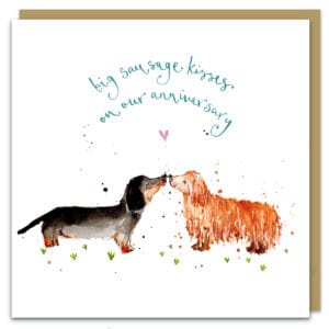 sausage dog anniversary by louise mulgrew