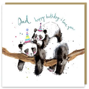 dad pandas card by louise mulgrew