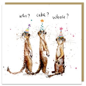 three meerkat card by louise mulgrew
