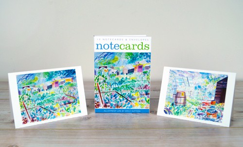 allotment life notecards by emily sutton