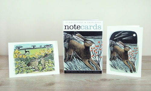 shooting stars and lookout notecards by angela harding