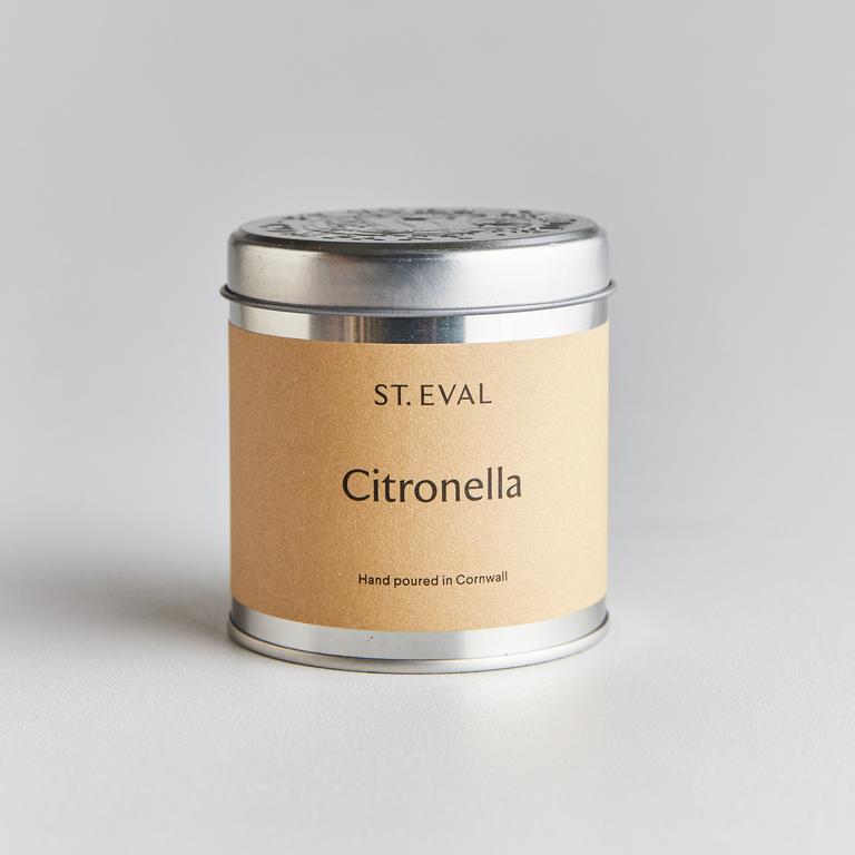 citronella scented candle tin by st eval