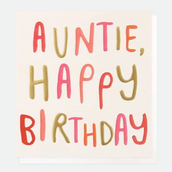 Auntie card by caroline gardner