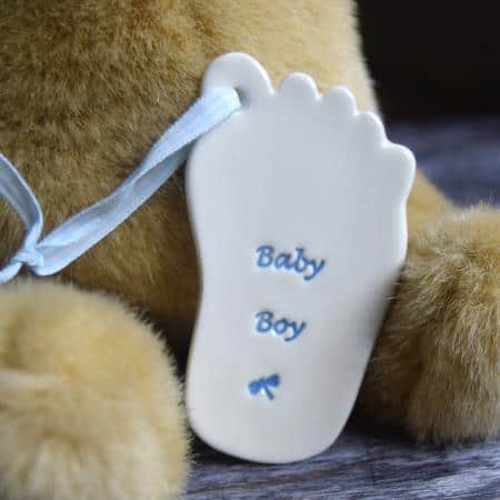 Baby boy foot by broadlands pottery