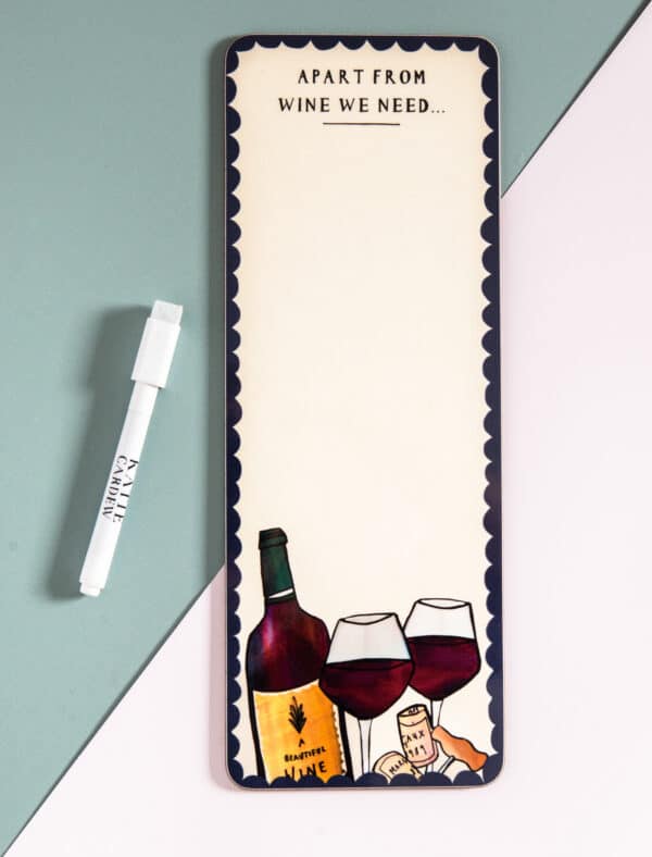 Wine magnetic fridge board by katie cardew