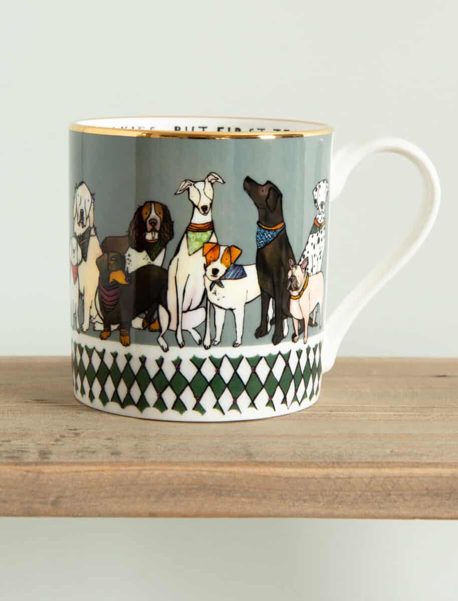 Dogs mug by katie cardew