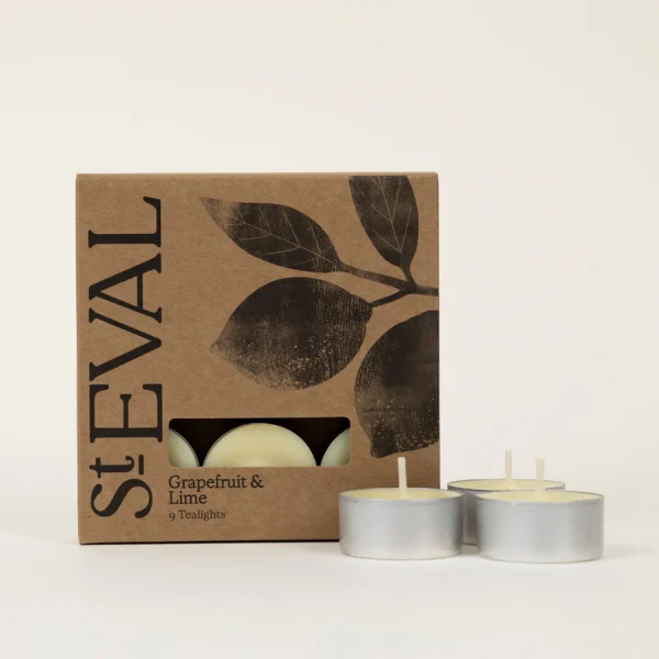 Grapefruit & Lime Scented Tealights by ST Eval