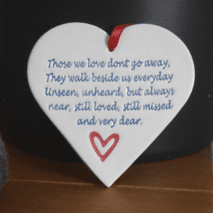 Walk beside us heart by broadlands pottery