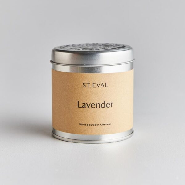Lavender tin candle by st eval
