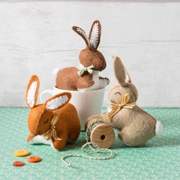 Bunnies Felt Craft Kit by Corinne Lapierre