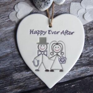 Happy ever after heart by broadlands pottery