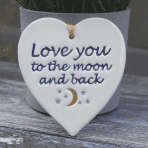 Love you to the moon by broadlands pottery