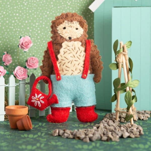 Mr. Hedgehog Gardener Felt Craft Kit By Corinne Lapierre