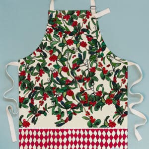 Winter berries apron by katie cardew