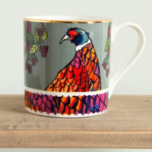 Pheasant mug by katie cardew
