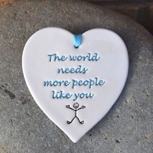 ceramic heart - broadlands pottery