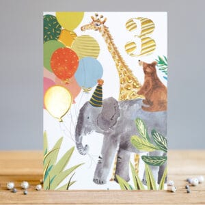 3rd birthday animals by louise tiler