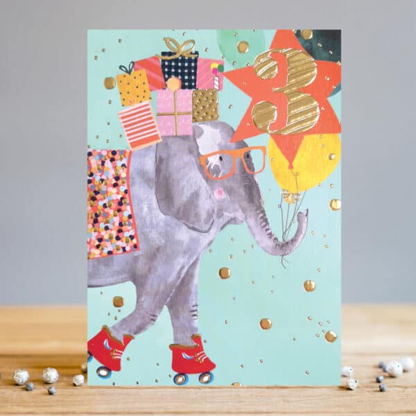 3rd birthday elephant by louise tiler