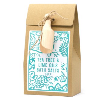 Tea tree and lime salts by agnes + cat