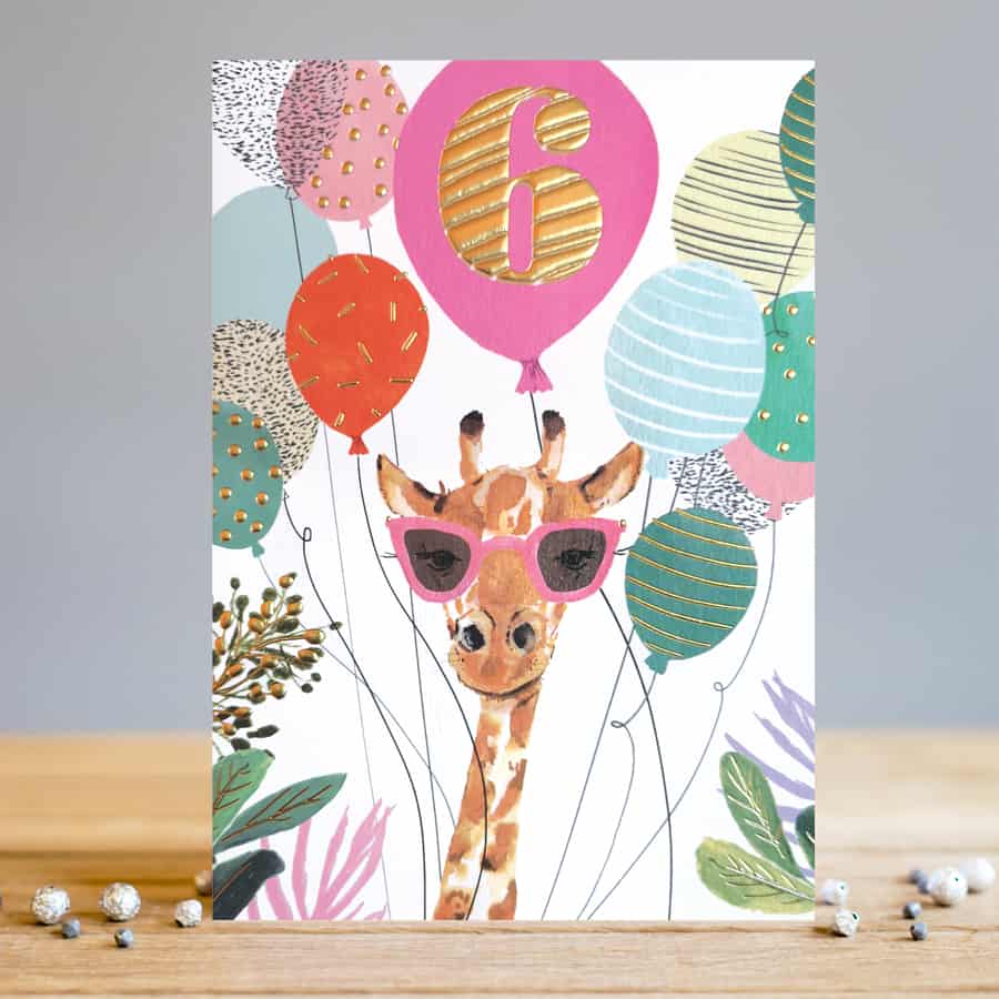 6th birthday giraffe by louise tiler