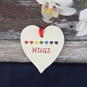 Ceramic heart - broadlands pottery