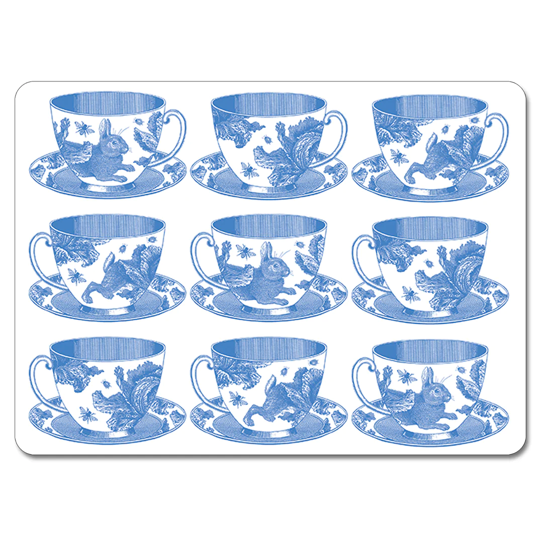 Teacup placemats by thornback & peel