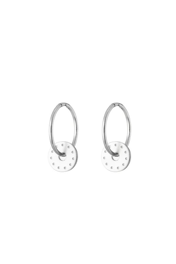 Silver oslo earrings by one & eight