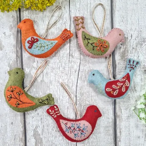 Folk Birds Craft Kit by Corinne Lapierre