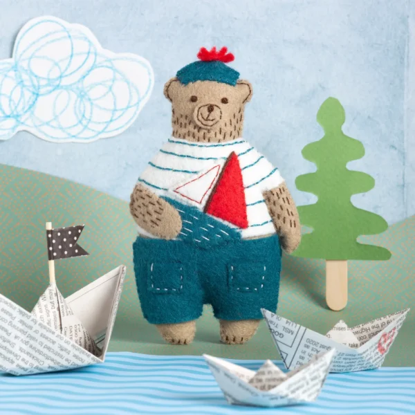 Marcel the Sailor Bear Felt Craft Mini Kit By Corinne Lapierre
