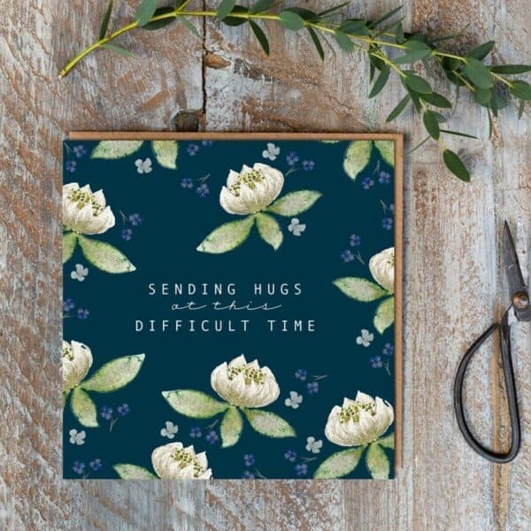 Sending Hugs At This Difficult Time card By Toasted Crumpet