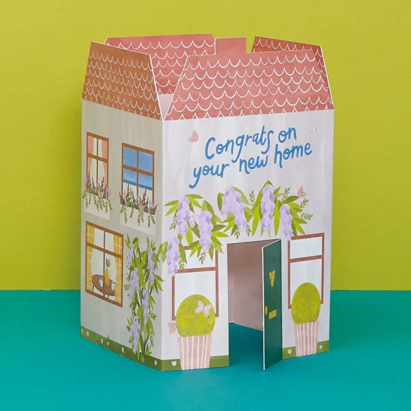 Congrats on your new home' 3D fold out card By Raspberry Blossom