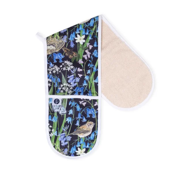 Bluebells Oven Gloves By Particle Press