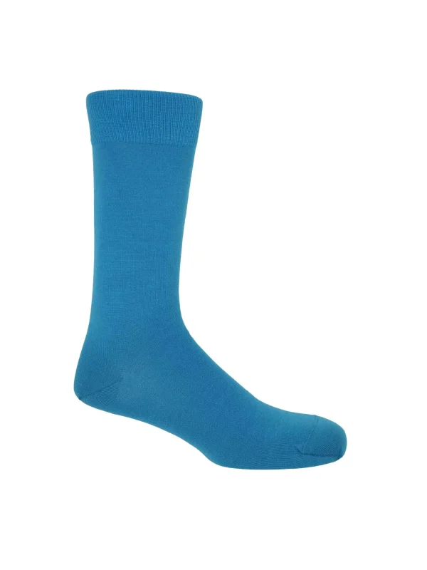 Classic blue mens socks by peper harow
