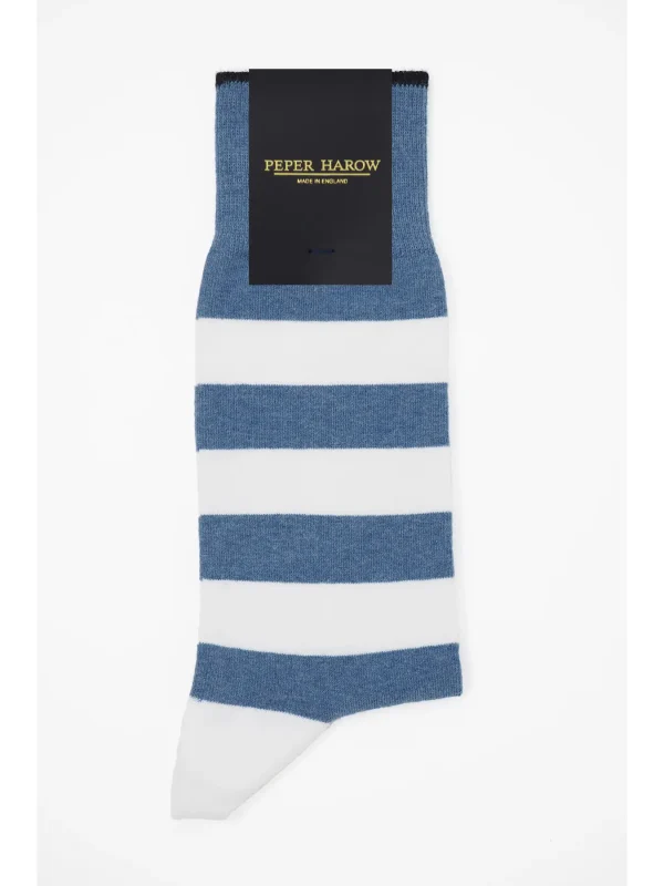 Blue Equilibrium Organic Men's Socks by Peper Harow