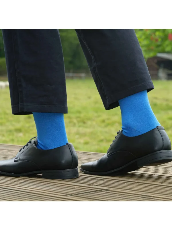 Classic blue socks by peper harow