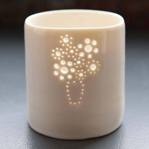 Bouquet Porcelain Tealight Holder by Luna Lighting