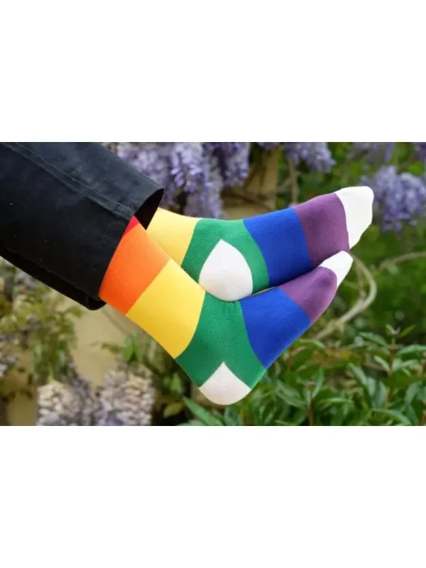 Colour block socks by peper harow
