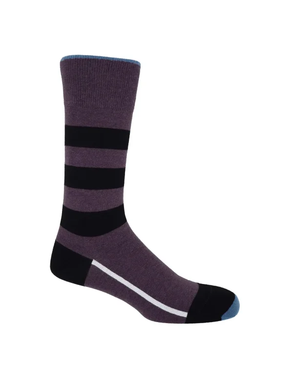 Purple Equilibrium Organic Men's Socks By Peper Harow