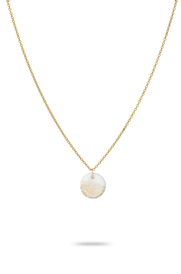 White Fleur Necklace by One & Eight Jewellery