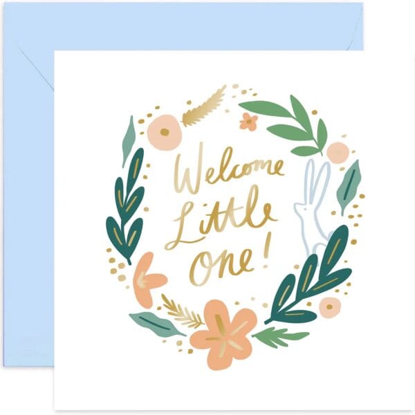 Welcome little one card by old enlgish company
