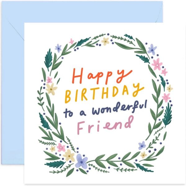 Friend birthday card by old english company