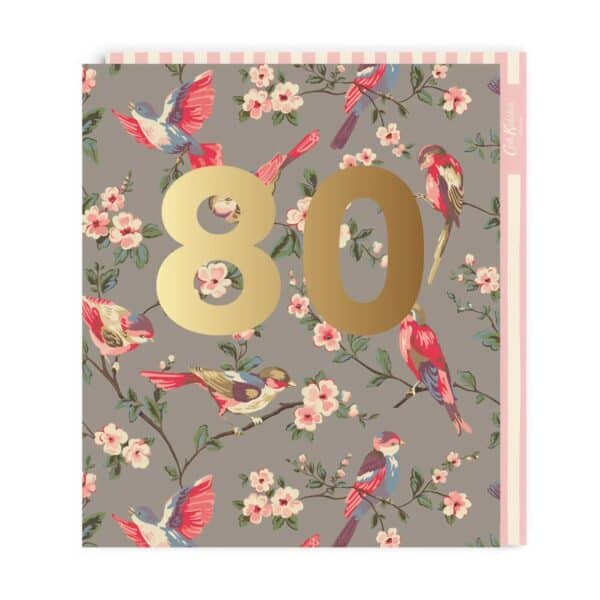 80th Birthday Large Card by Cath Kidston & Ohh Deer