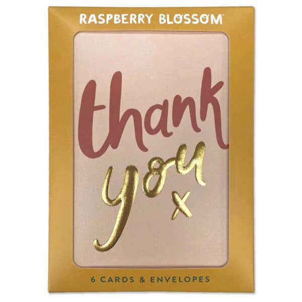 Thank you luxury card set by raspberry blossom